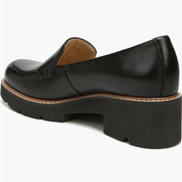 NEW Naturalizer BLACK Cabaret Loafer 2.25” CHUNKY BLOCK HEEL SZ 8.5 - Picture 3 of 13